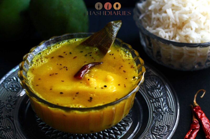 কাঁচা আম ডাল Bengali Tokk Dal Kacha Aam Dal Recipe