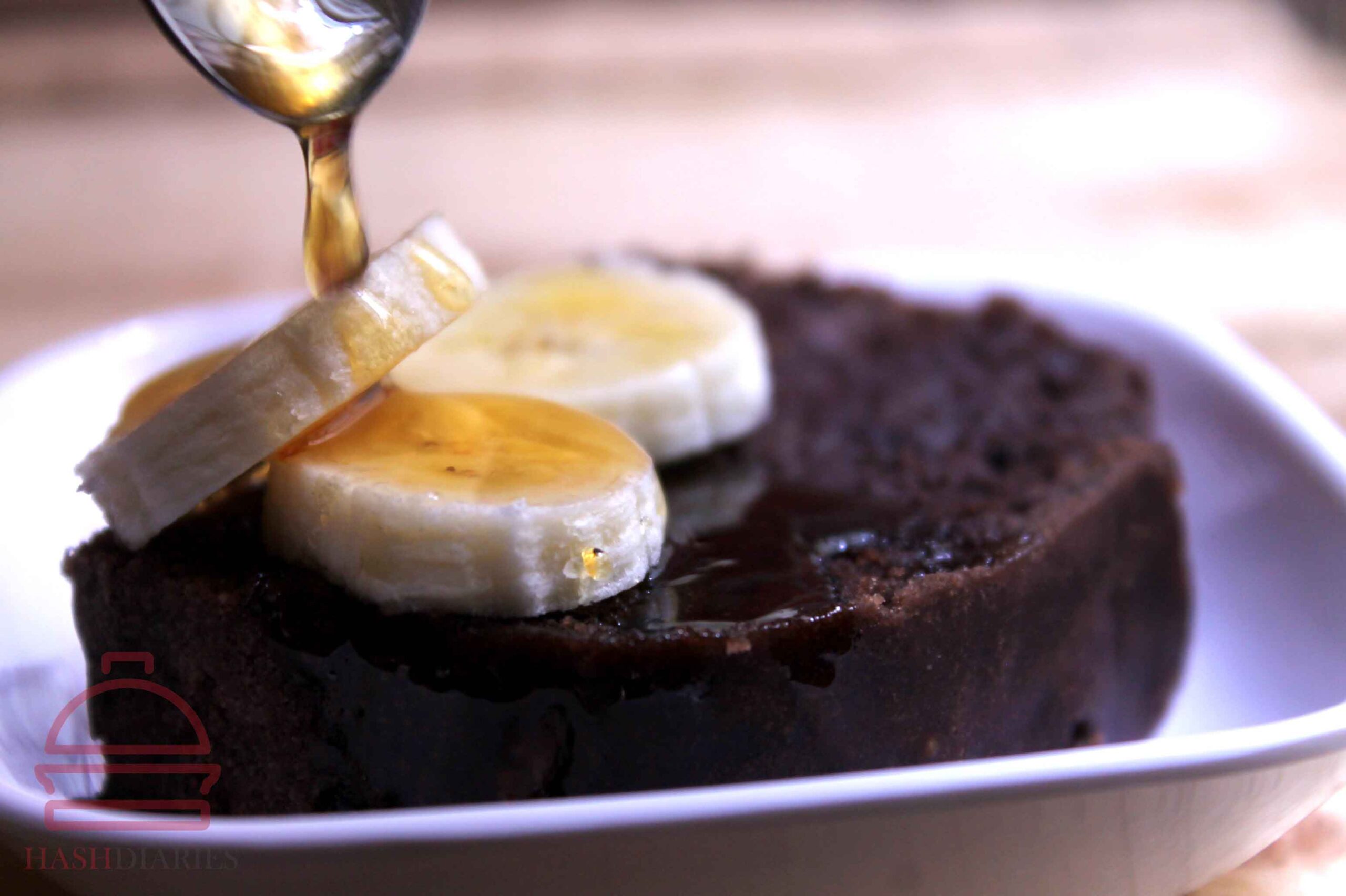 Eggless & Diet Chocolate Banana Cake Recipe