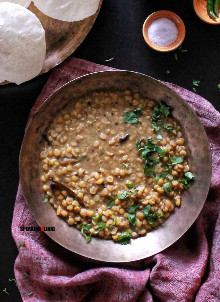 Cholar Dal recipe and Luchi