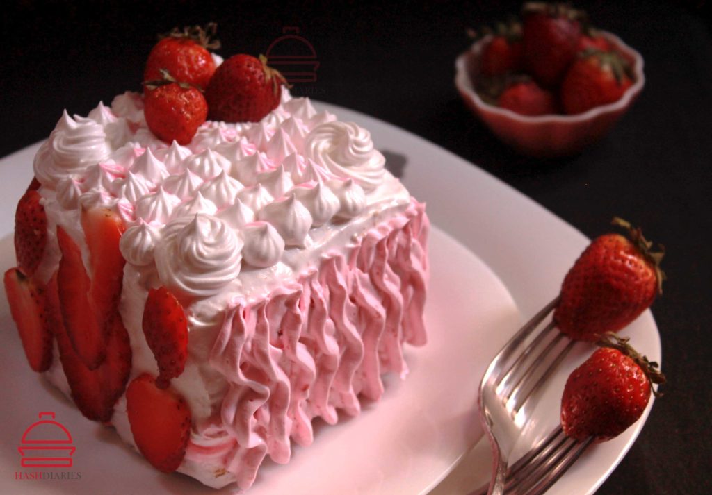 Strawberry Cream Cake Dessert Recipe