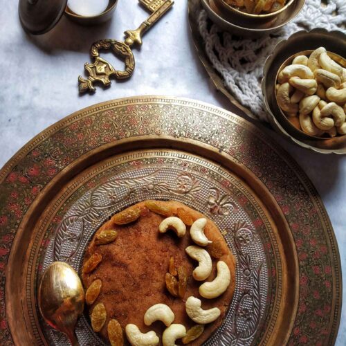 aata ka halwa kada prashad sheera recipe