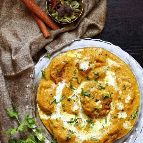 Chicken Korma recipe with Chicken Kebabs