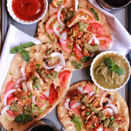 Chicken Tikka Naan Tacos Recipe
