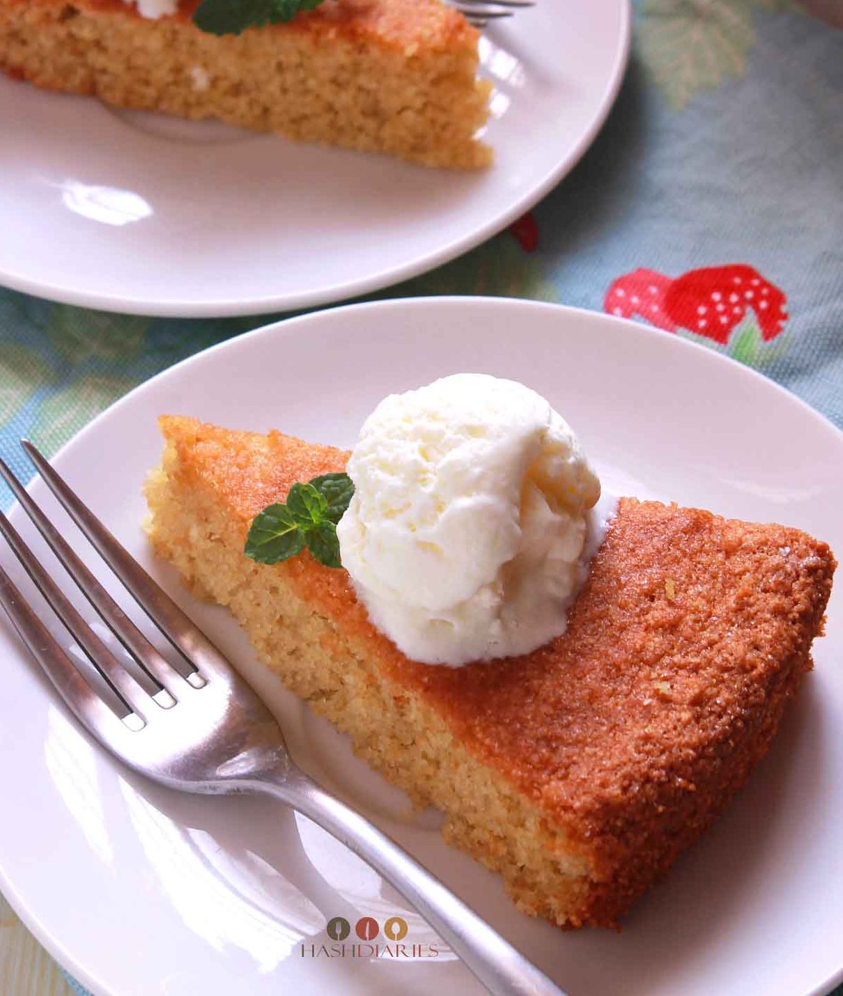 Mango Semolina Cake