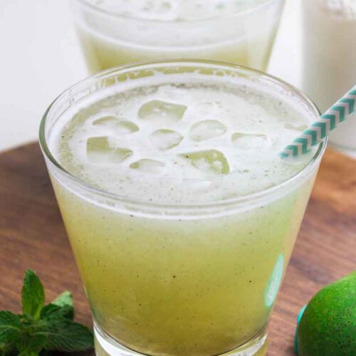 Aam porar Sherbet - Bengali Aam Panna served with ice