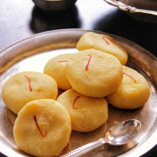 kesar peda recipe with milk powder