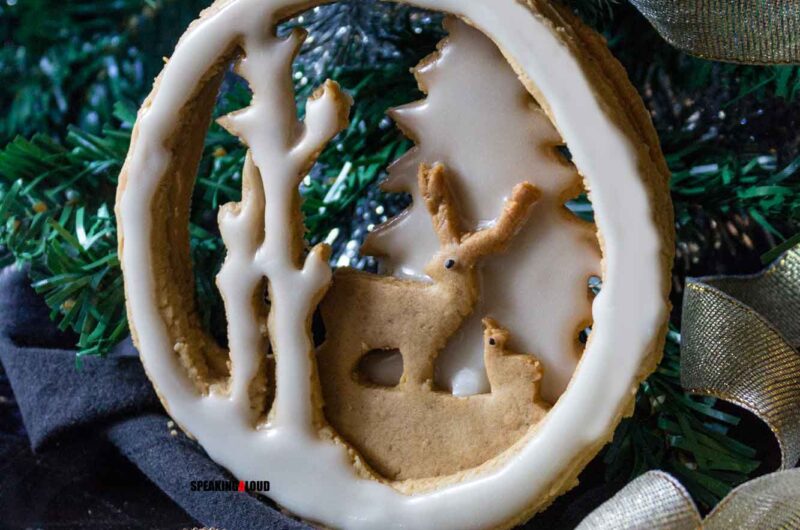 Gingerbread Cookie Enchanted Forest scene