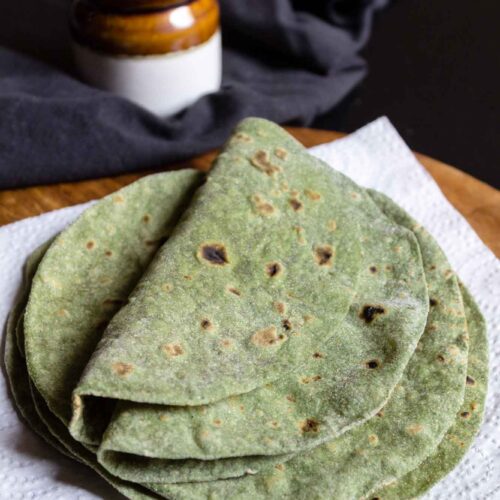 Spinach Flatbread Recipe, Palak Rotis