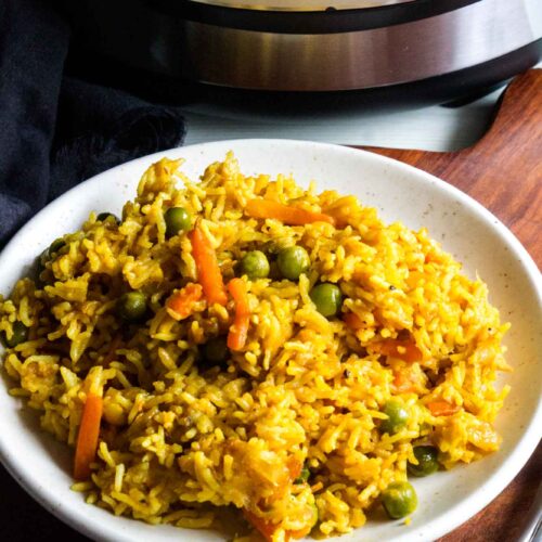 Masoor Dal Pulao - Masoor Dal Biryani Instant Pot