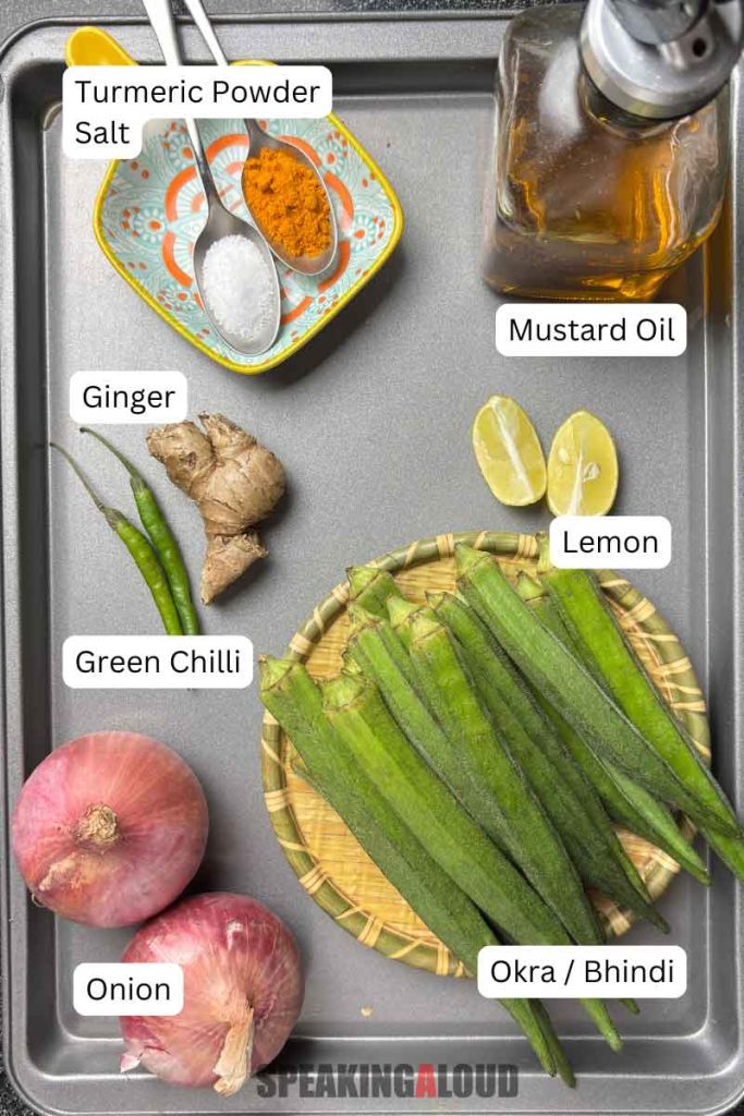 Bhindi ki Sabji recipe ingredients