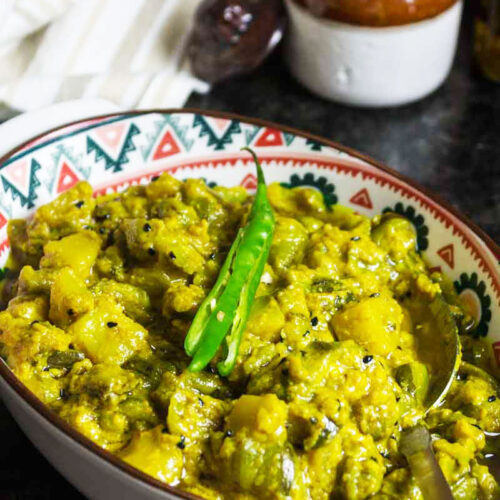Jhinge Aloo Posto - Turai ki Sabji