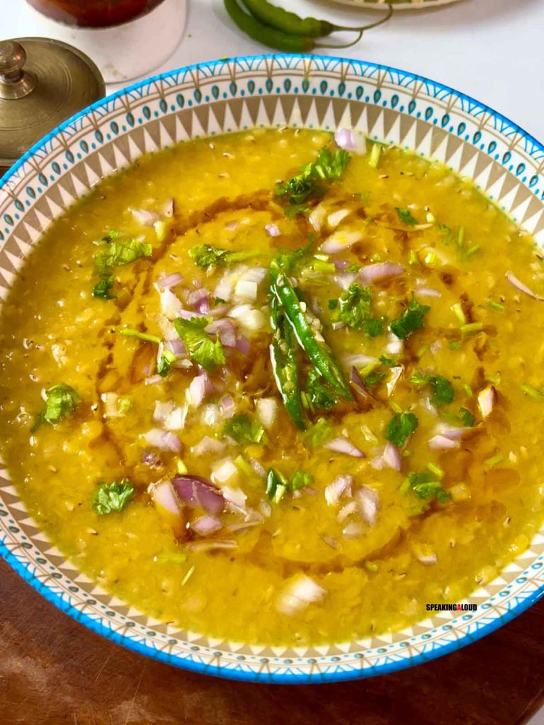 Musur dal shedho recipe