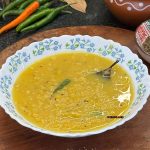 Motor Dal Recipe - Bengali Split Pea Dal Recipe