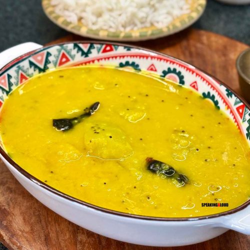 Msusr Dal diye Toker Dal recipe - Kacha Aam Dal recipe